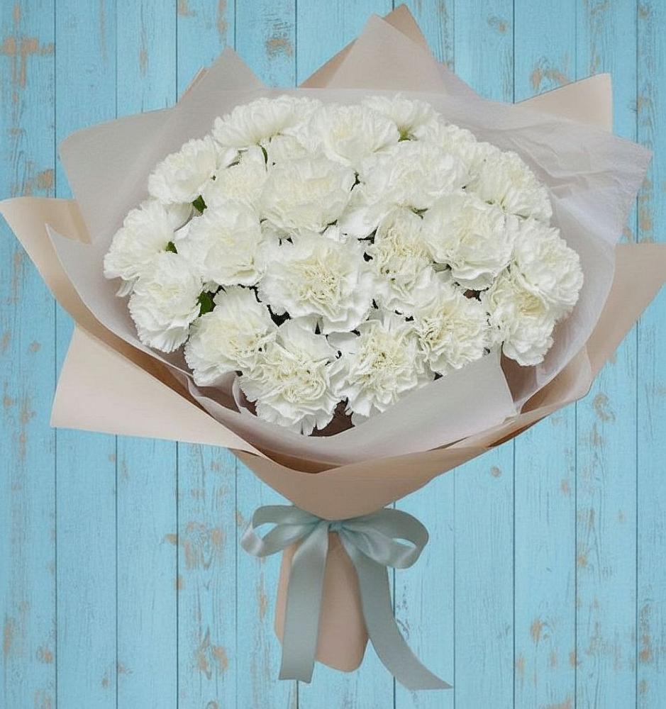 Букет цветов из: Гвоздики в Олымский