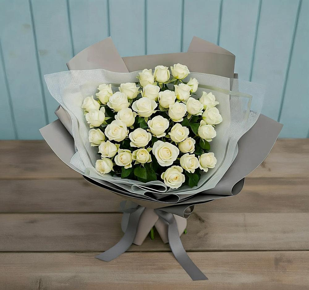 Букет Белоснежная нежность в Олымский