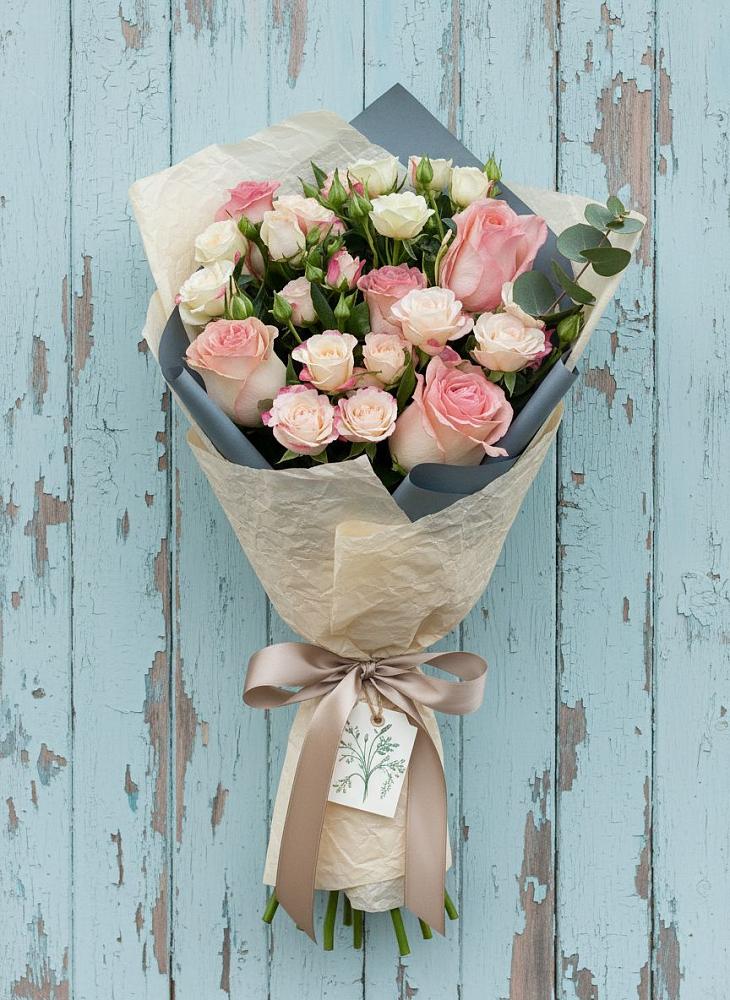 Букет цветов из: Розы в Олымский