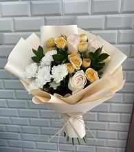 Букет цветов из:  Розы и Хризантемы #REPLACE_PRED# Олымский