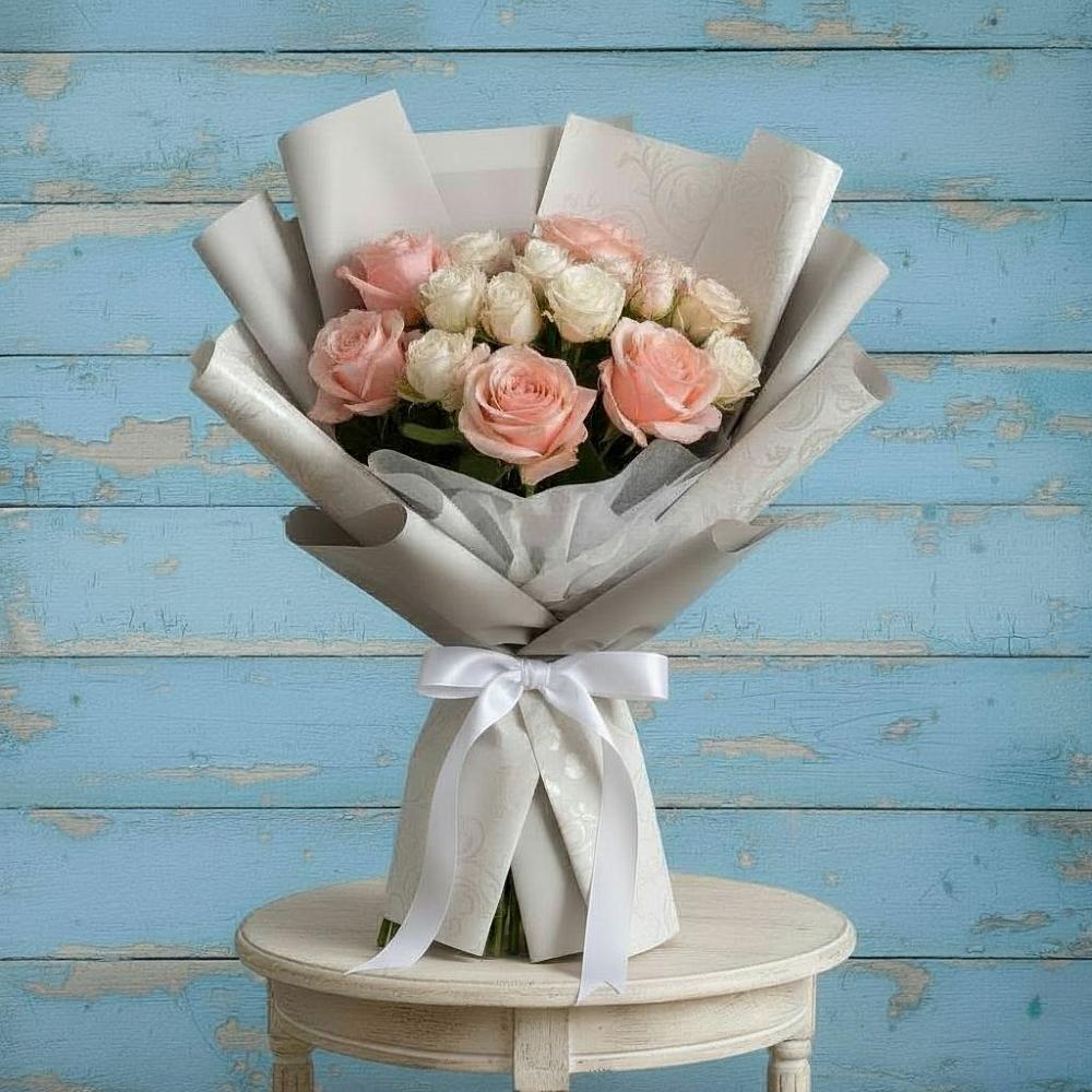 Букет цветов из: Розы в Олымский