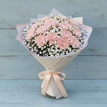 Букет цветов из:  Гвоздики в Олымский