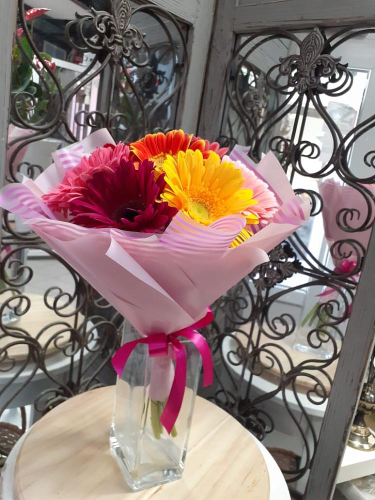 Букет цветов из: Герберы в Олымский