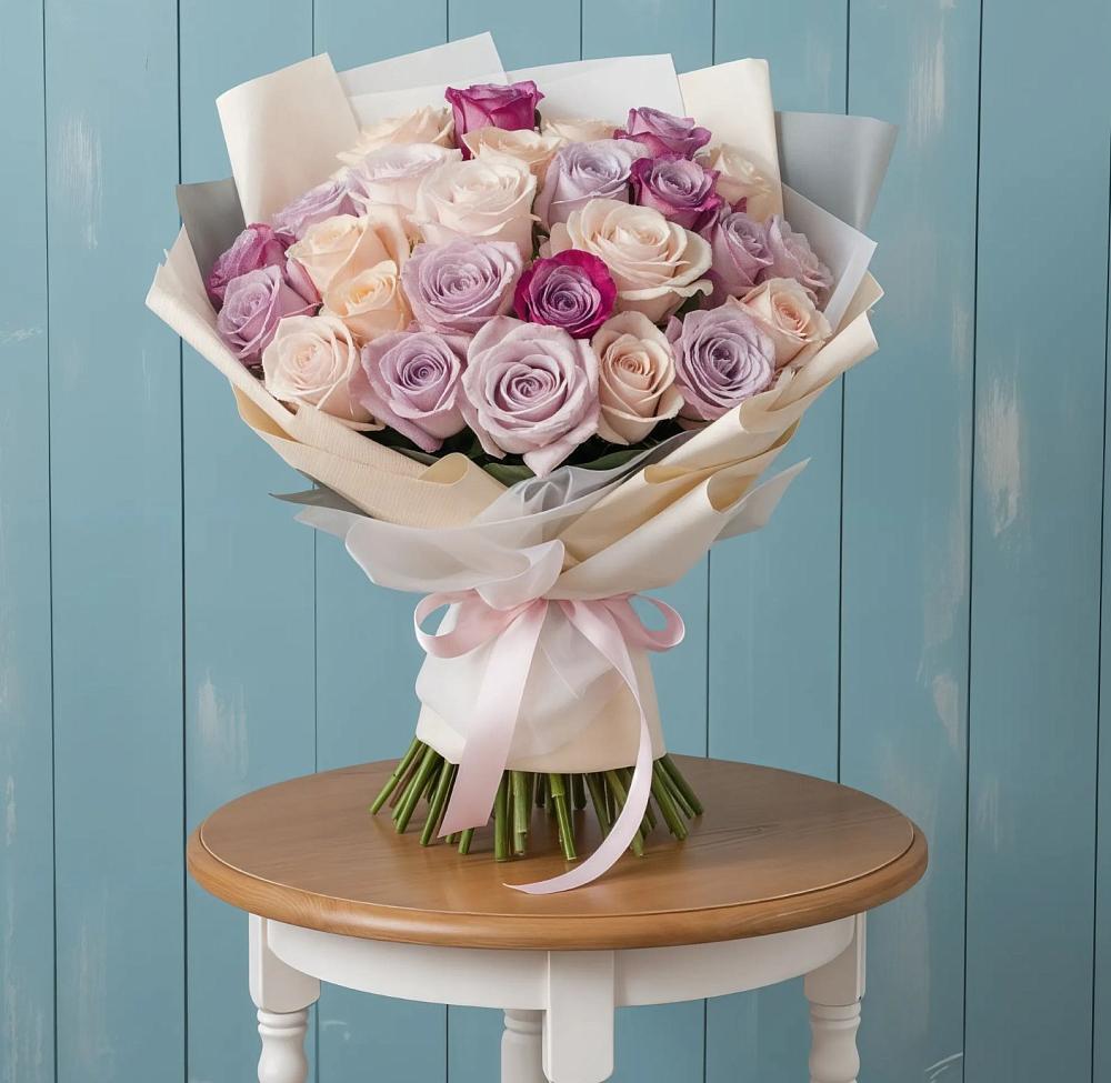 Букет цветов из: Розы в Олымский