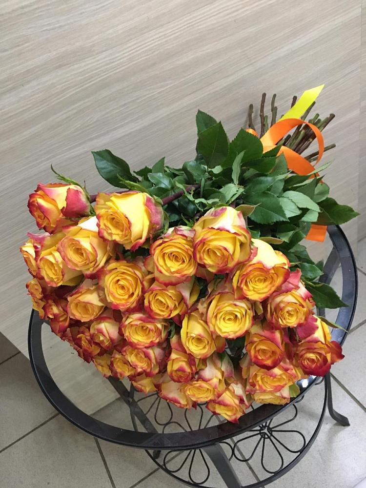 Букет Желтые розы в Олымский