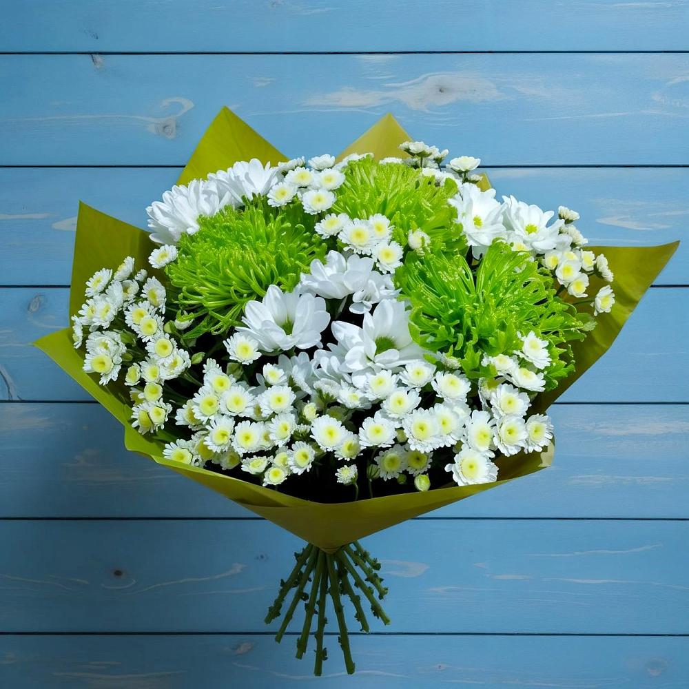 Букет цветов из: Хризантемы в Олымский