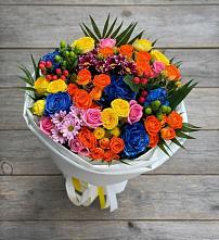 Букет цветов из:  Розы и Хризантемы #REPLACE_PRED# Олымский