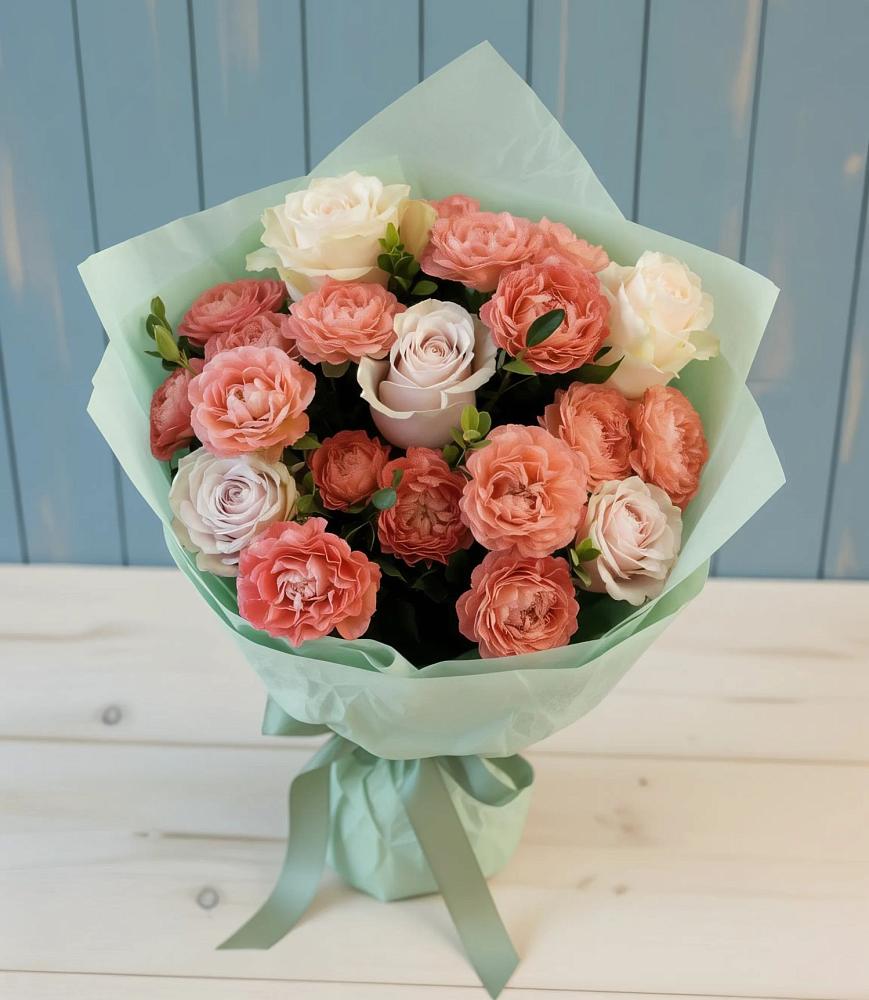 Букет цветов из: Розы в Олымский