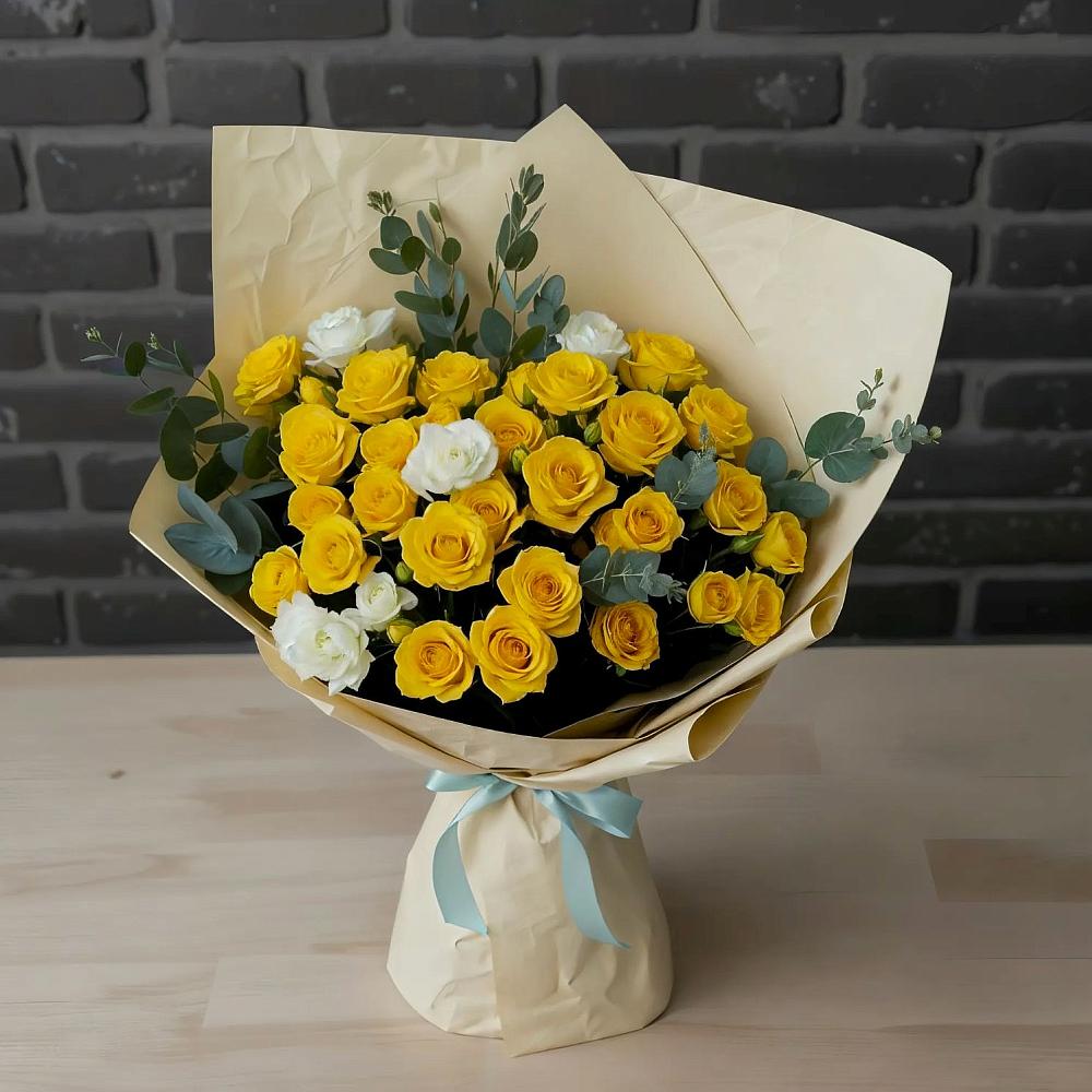 Букет цветов из: Розы в Олымский