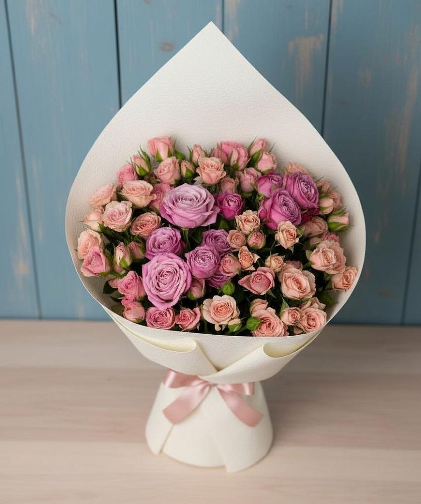 Букет цветов из: Розы в Олымский