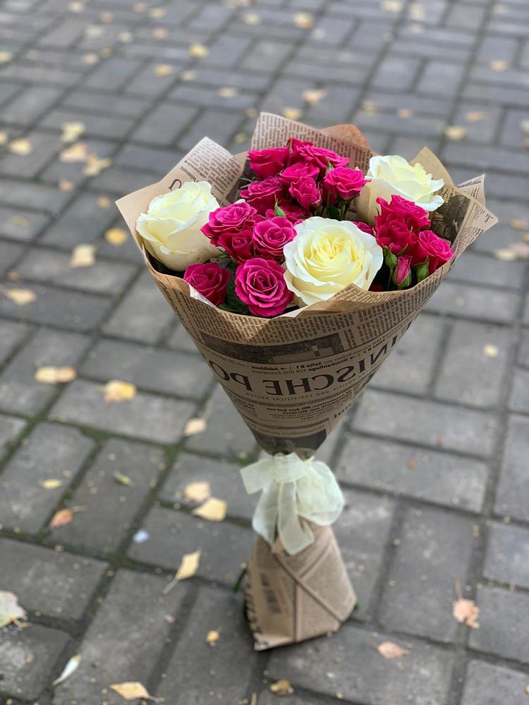 Букет цветов из: Розы в Олымский